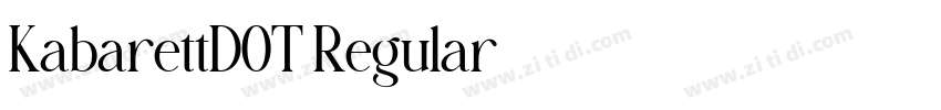 KabarettDOT Regular字体转换